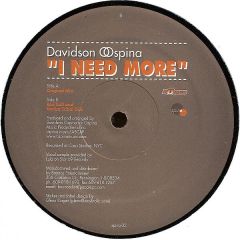 Davidson Ospina - Davidson Ospina - I Need More - Spina Records 2