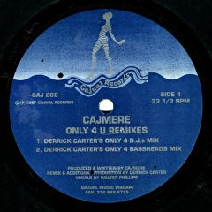 Cajmere - Cajmere - Only 4 U (Remixes) - Cajual