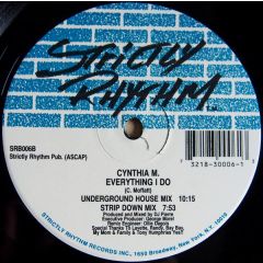 Cynthia M - Cynthia M - Everything I Do - Strictly Rhythm