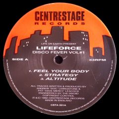 Lifeforce - Lifeforce - Disco Fever Vol 1 - Centrestage