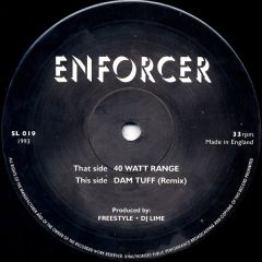 Enforcer - Enforcer - 40 Watt Range - Awesome Records