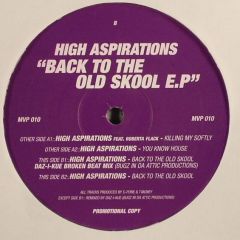 High Aspirations - High Aspirations - Back To The Old Skool EP - MVP