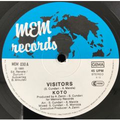 Koto - Koto - Visitors - Memory Recordings