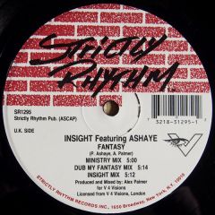 Insight Featuring Ashaye - Insight Featuring Ashaye - Fantasy - Strictly Rhythm, V4 Visions