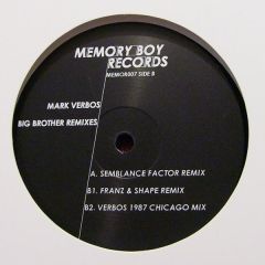Mark Verbos - Mark Verbos - Big Brother (Remixes) - Memory Boy Records 7