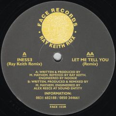 DJ Mayhem - DJ Mayhem - Inesse - Face Records 102R