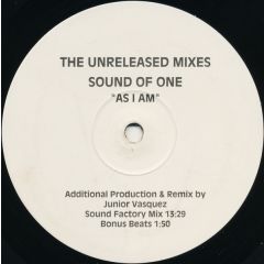 Sound Of One - Sound Of One - As I Am (Junior Vasquez) - Cooltempo