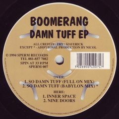 Boomerang - Boomerang - Damn Tuff EP - Sperm