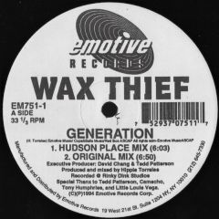 Wax Thief - Wax Thief - Generation - Emotive Records