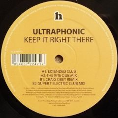 Ultraphonic - Ultraphonic - Keep It Right There - Hussle