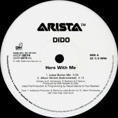 Dido - Dido - Here With Me (Promo Copy) - Arista