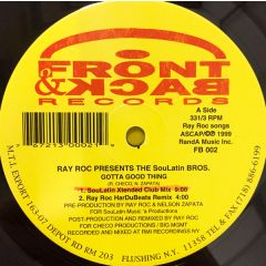 Ray Roc  - Ray Roc  - Gotta Good Thing - Front & Back