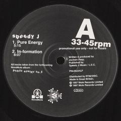 Speedy J - Speedy J - Pure Energy - Novamute