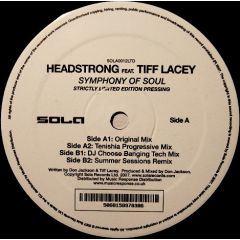 Headstrong Feat. Tiff Lacey - Headstrong Feat. Tiff Lacey - Symphony Of Soul - Sola