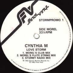 Cynthia M - Cynthia M - Love Storm - Final Vinyl
