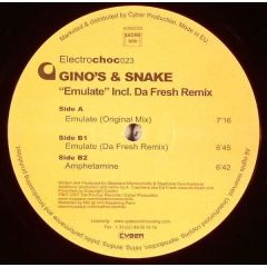 Gino's & Snake - Gino's & Snake - Emulate - Electro-Choc