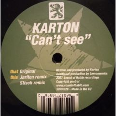 Karton - Karton - Can't See - Sound Of Habib 