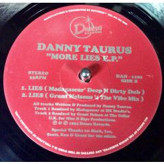 Danny Taurus - Danny Taurus - More Lies EP - Dansa