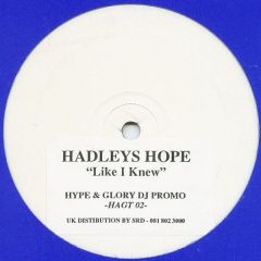 Hadleys Hope - Hadleys Hope - Like I Knew - Hype & Glory Records