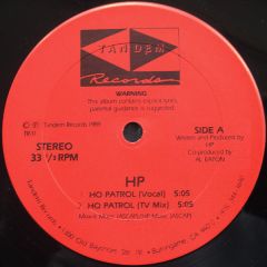 HP - HP - Ho Patrol - Tandem Records