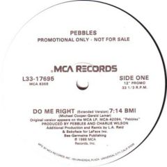 Pebbles - Pebbles - Do Me Right - MCA