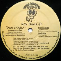 Roy Davis Jr. - Roy Davis Jr. - Does It Again - Undaground Therapy Muzik