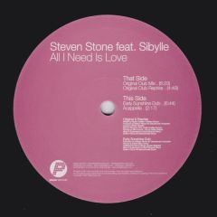 Steven Stone Feat Sibylle - Steven Stone Feat Sibylle - All I Need Is Love - Player Records