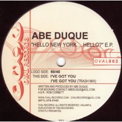 Abe Duque - Abe Duque - Hello New York EP - Oval