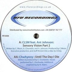 CLSM Feat. Ant Johnson / Chwhynny - CLSM Feat. Ant Johnson / Chwhynny - Sensory Vision Part 2 / Until The Day I Die - RFU Recordingz