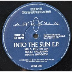 Arksun - Arksun - Into The Sun E.P. - Zone Recordings