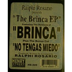 Ralphi Rosario - Ralphi Rosario - The Brinca EP - Henry Street