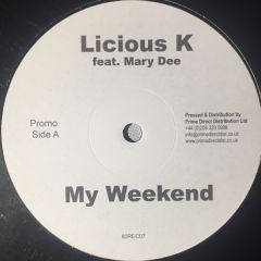 Lucious K Ft. Mary Dee - Lucious K Ft. Mary Dee - My Weekend - 1980 Recordings 7