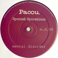 Pacou - Pacou - Special Operations - Mental Disorder