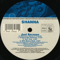 Shanna - Shanna - Just Because - Playland Records
