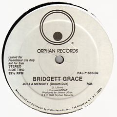 Bridget Grace - Bridget Grace - Just A Memory - Orphan