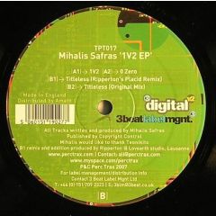 Mihalis Safras - Mihalis Safras - 1V2 EP - Perc Trax