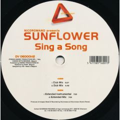 Nicoromano Presents Sunflower - Nicoromano Presents Sunflower - Sing A Song - Diversion