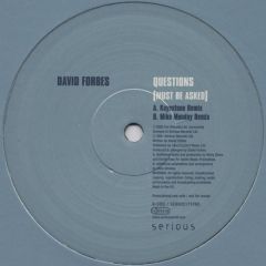 David Forbes - David Forbes - Questions (Must Be Asked) - Serious Records