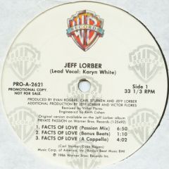Jeff Lorber Lead Vocal: Karyn White - Jeff Lorber Lead Vocal: Karyn White - Facts Of Love - Warner Bros