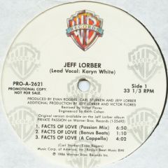 Jeff Lorber Lead Vocal: Karyn White - Jeff Lorber Lead Vocal: Karyn White - Facts Of Love - Warner Bros