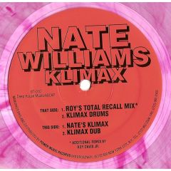 Nate Williams - Nate Williams - Klimax (Pink Vinyl) - Sex Trax