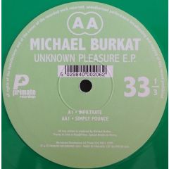 Michael Burkat - Michael Burkat - Unknown Pleasure EP - Primate
