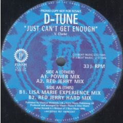 D-Tune - D-Tune - Just Can't Get Enough - Fusion Records