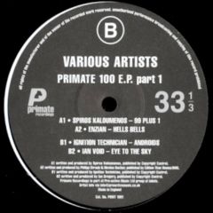 Various Artists - Various Artists - Primate 100 EP (Part 1) - Primate