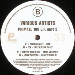 Various Artists - Various Artists - Primate 100 EP (Part 2) - Primate