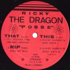 Ricky The Dragon - Ricky The Dragon - It's Techno Time EP - Stealth Records