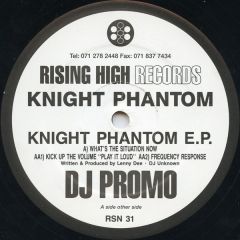 Knight Phantom - Knight Phantom - Knight Phantom E.P. - Rising High Records