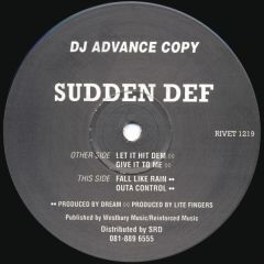 Sudden Def - Sudden Def - Let It Hit Dem - Reinforced Records