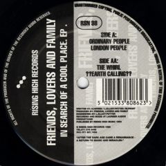 Friends, Lovers & Family - Friends, Lovers & Family - In Search Of A Cool Place. EP. - Rising High Records