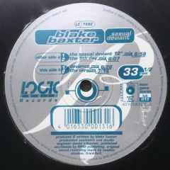 Blake Baxter - Blake Baxter - Sexual Deviant - Logic Records